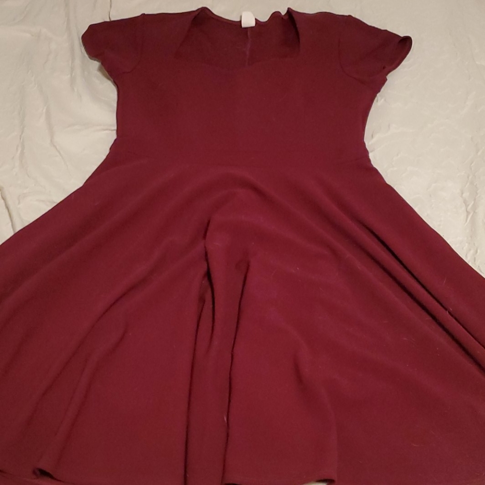 Maroon cocktail dress